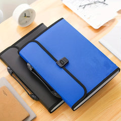 A4 Accordion Bag 13 Grid Bill Clip File Briefcase