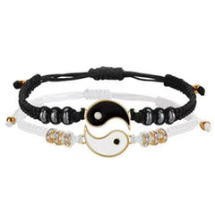Taiji Yin Yang Couple Bracelet Set