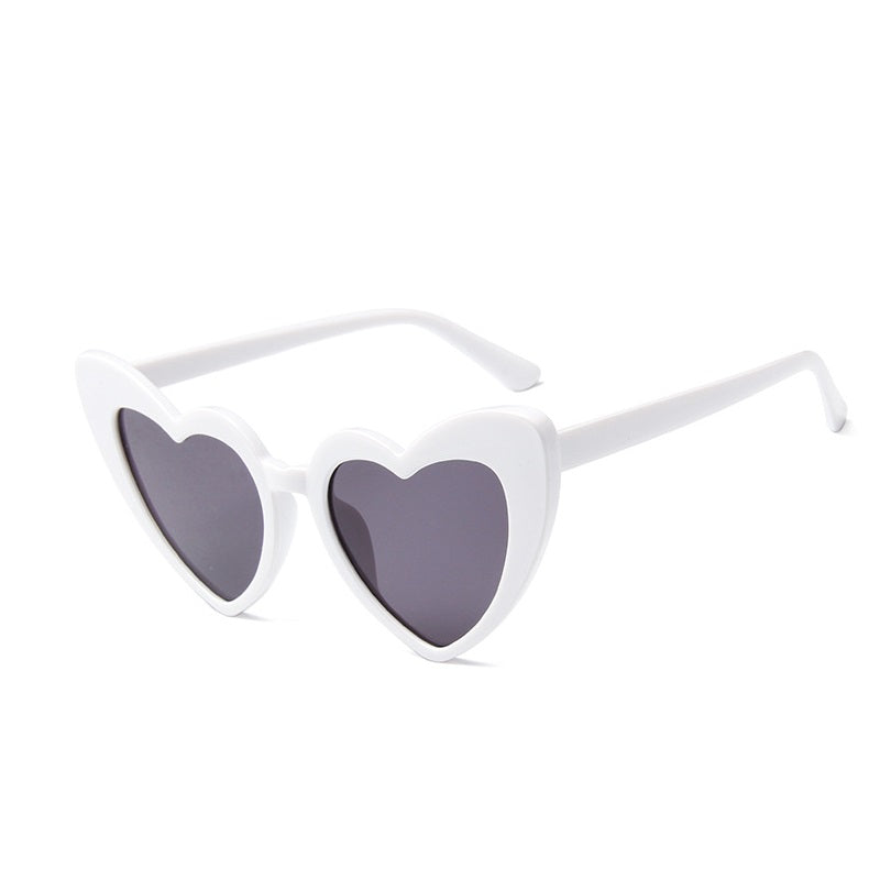 Heart Sunglasses Women Vintage Cat Eye Style Glasses