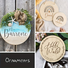 5 Pack 12 Inch Blank Wooden Circles for Crafts DIY Wood Rounds
