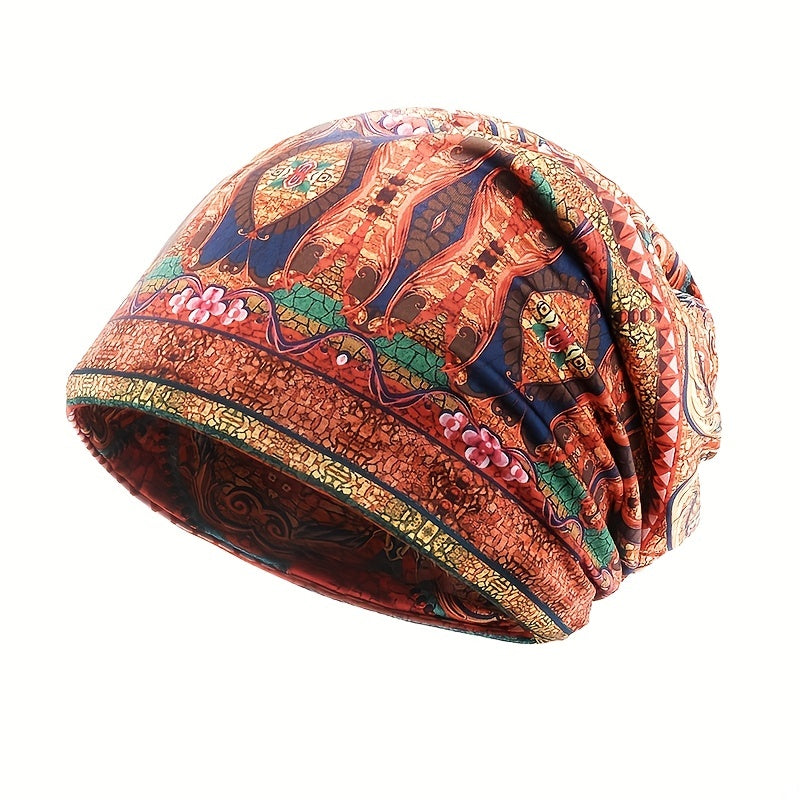 Vintage Slouchy Beanie Cotton Elastic Chemo Cap