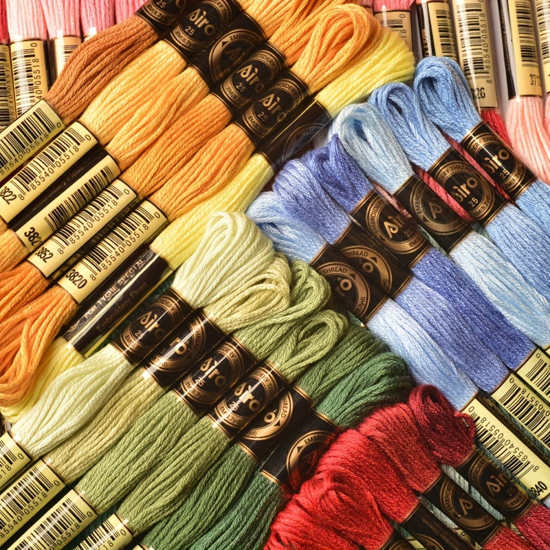 482 Colors 8m Double Standard Polyester Cross Stitch Embroidery Thread