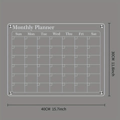 2pcs Acrylic Magnetic Calendar Sets for Fridge