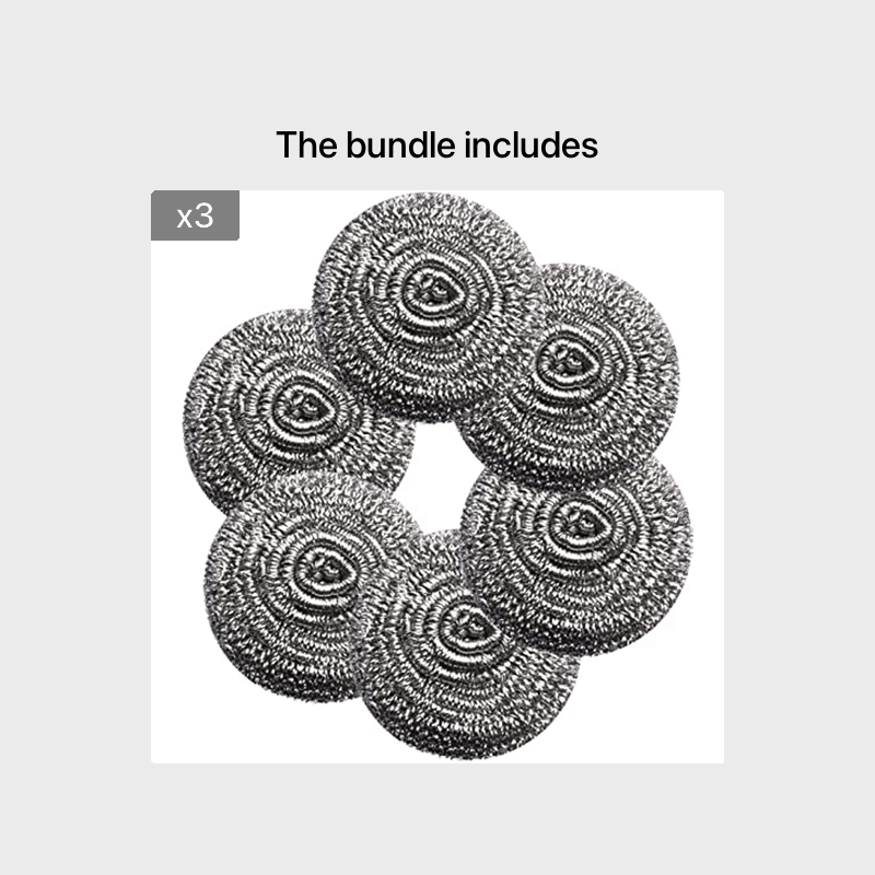 12pcs Stainless Steel Scrubber for Kitchen Bathroom and Floor