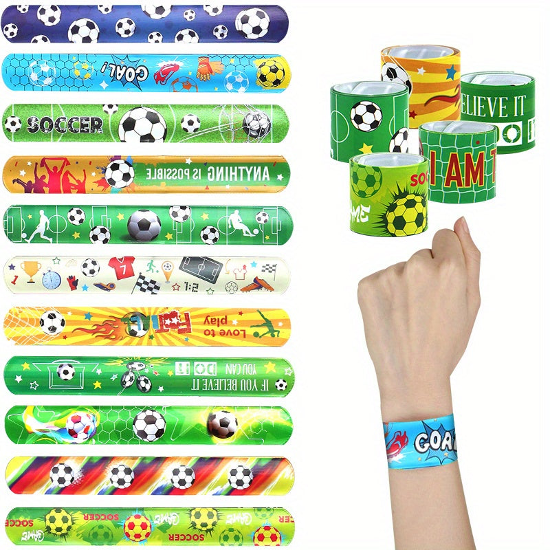 Football PVC Pat Ring Print Wristband Toy For Kids