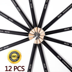 12pc Set Drawing Sketch Pencils 8B 2H Medium for Art Sketching Shading