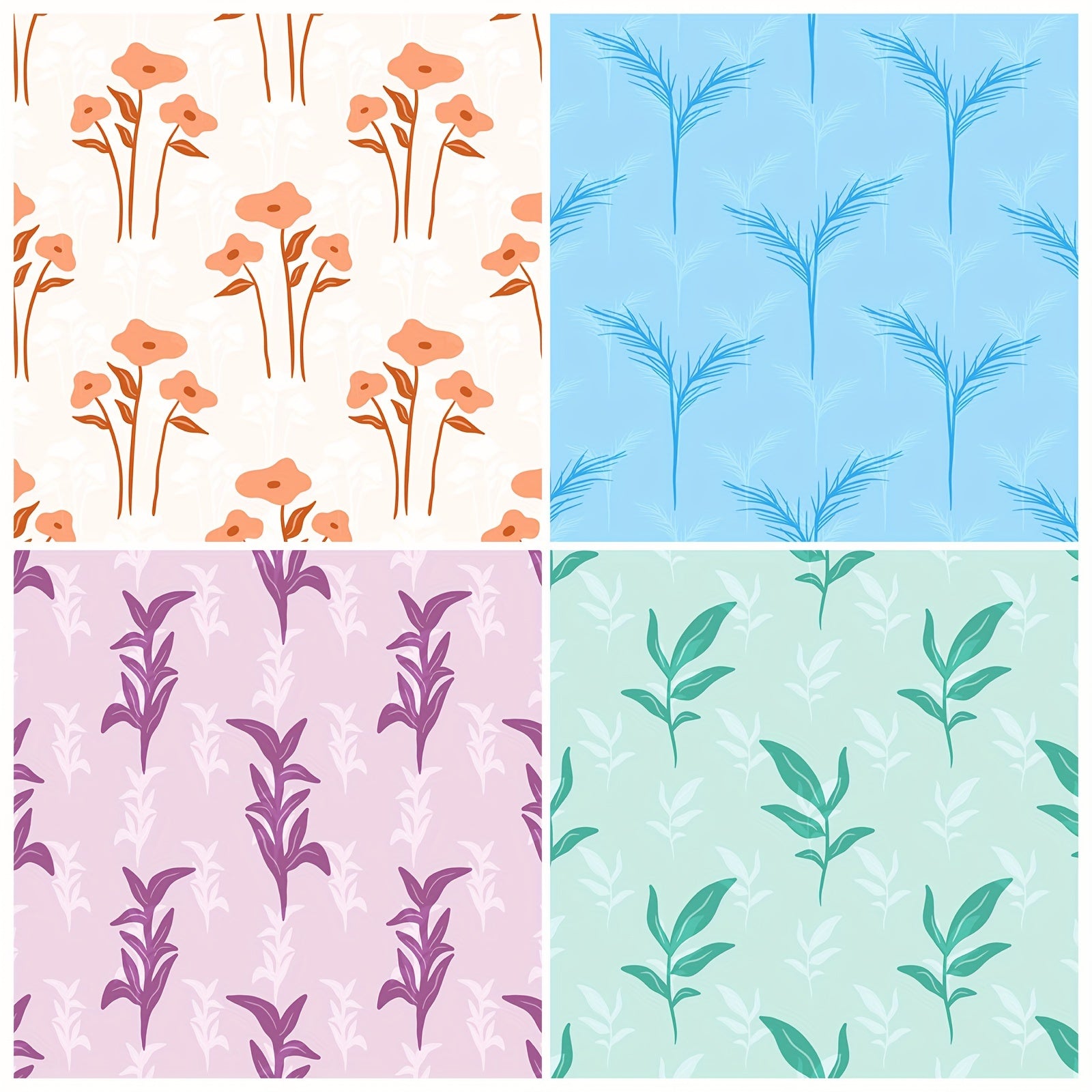 Bohemian Plant Series Paper Set for DIY Scrapbook Album Art Card