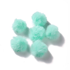 5Pcs 30mm 11 Colors Faux Rabbit Hair Ball Pendant