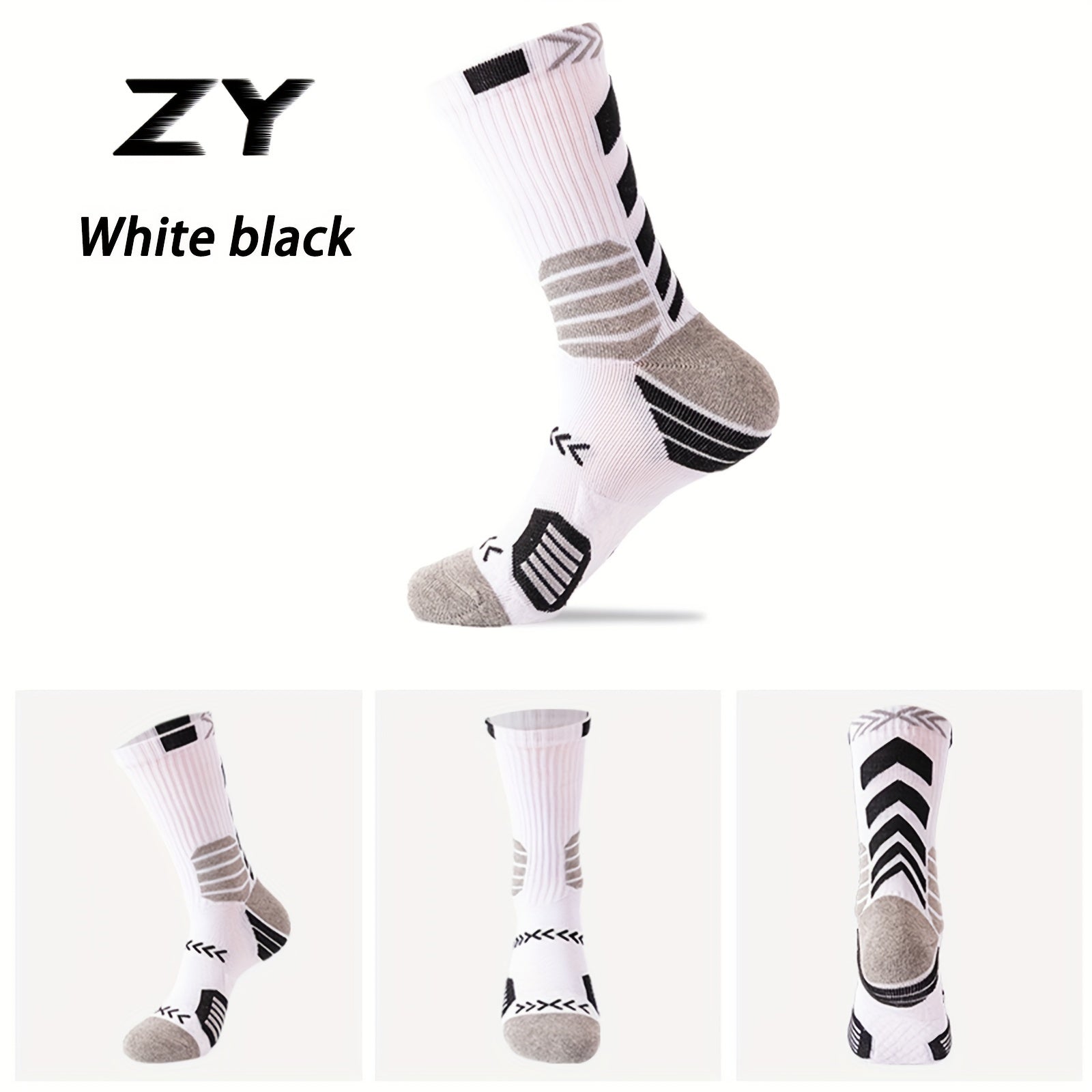 Kids Basketball Sports Socks, Sweat Absorbent, Breathable Long Socks
