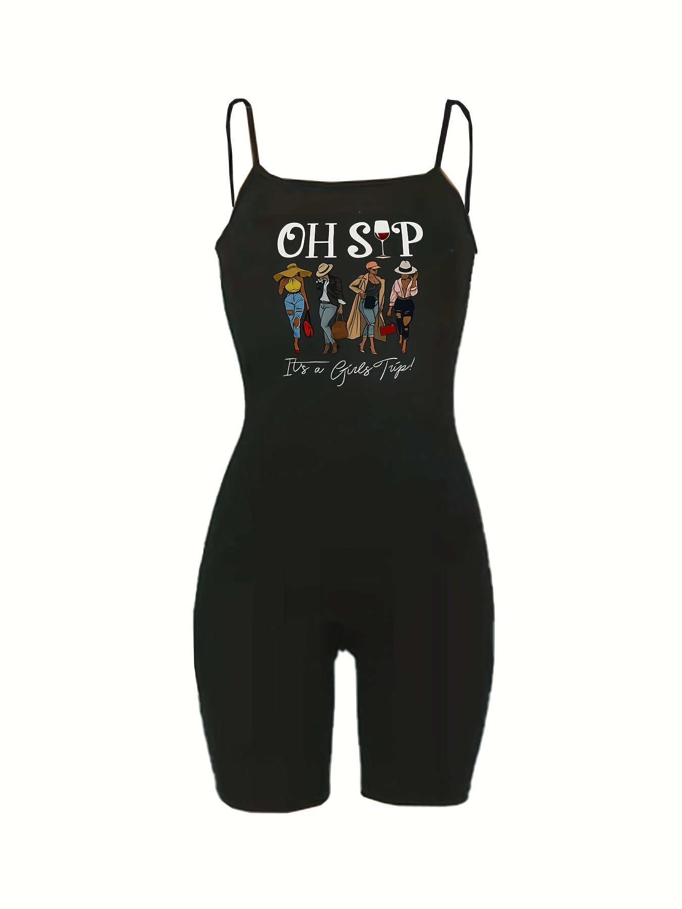 Women's Spaghetti Strap Romper Jumpsuit