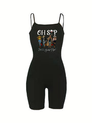 Women's Spaghetti Strap Romper Jumpsuit