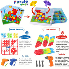 223pcs Screw Building Blocks Toy Set with Toolbox