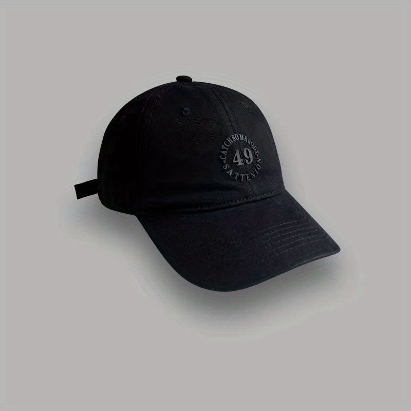 Solid Patch Baseball Cap Sunscreen Dad Hats Casual Dad Hats