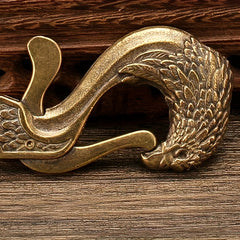 Chinese Dragon Head Keychain Retro Eagle Waist Hanging Buckle