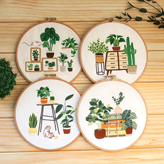 Embroidery Kit For Beginners Hand DIY Cross Stitch Kits Embroidery Hoop