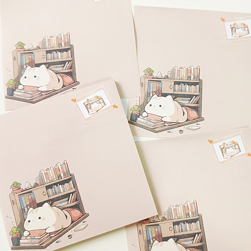 50sheets Comic Cat Sticky Notes Cartoon Sticky Notes Paper Students Like Good