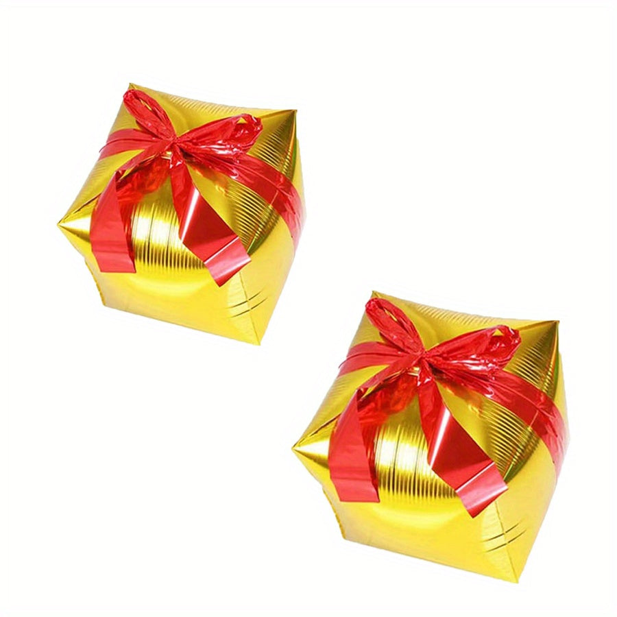 2pcs 22 inch Christmas Gift Boxes Balloon Party Decoration