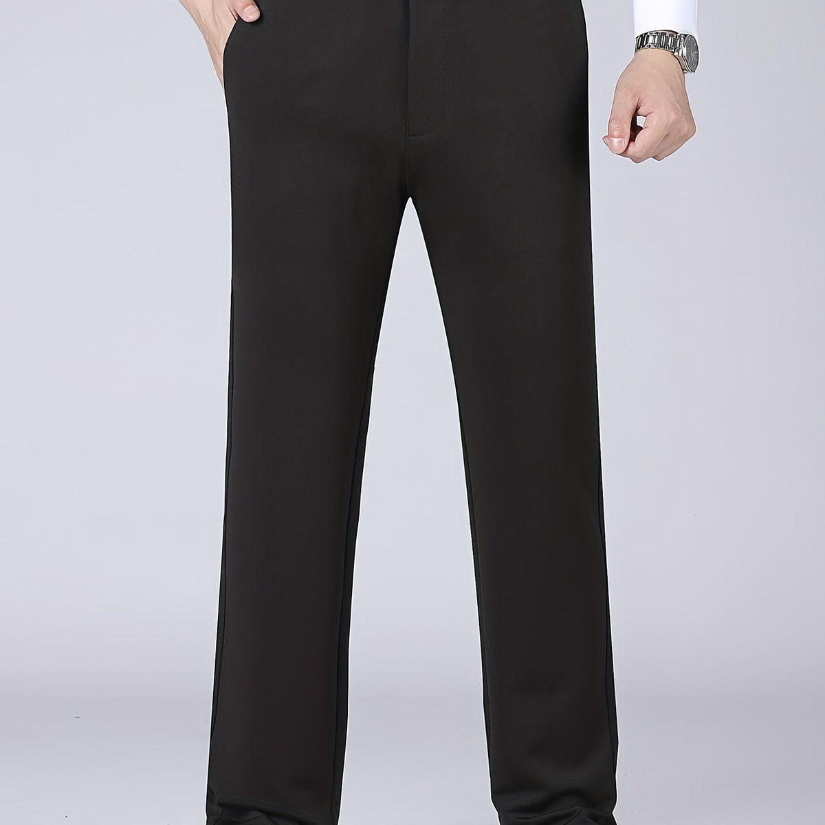 Men's Warm Stretch Dress Pants for Business