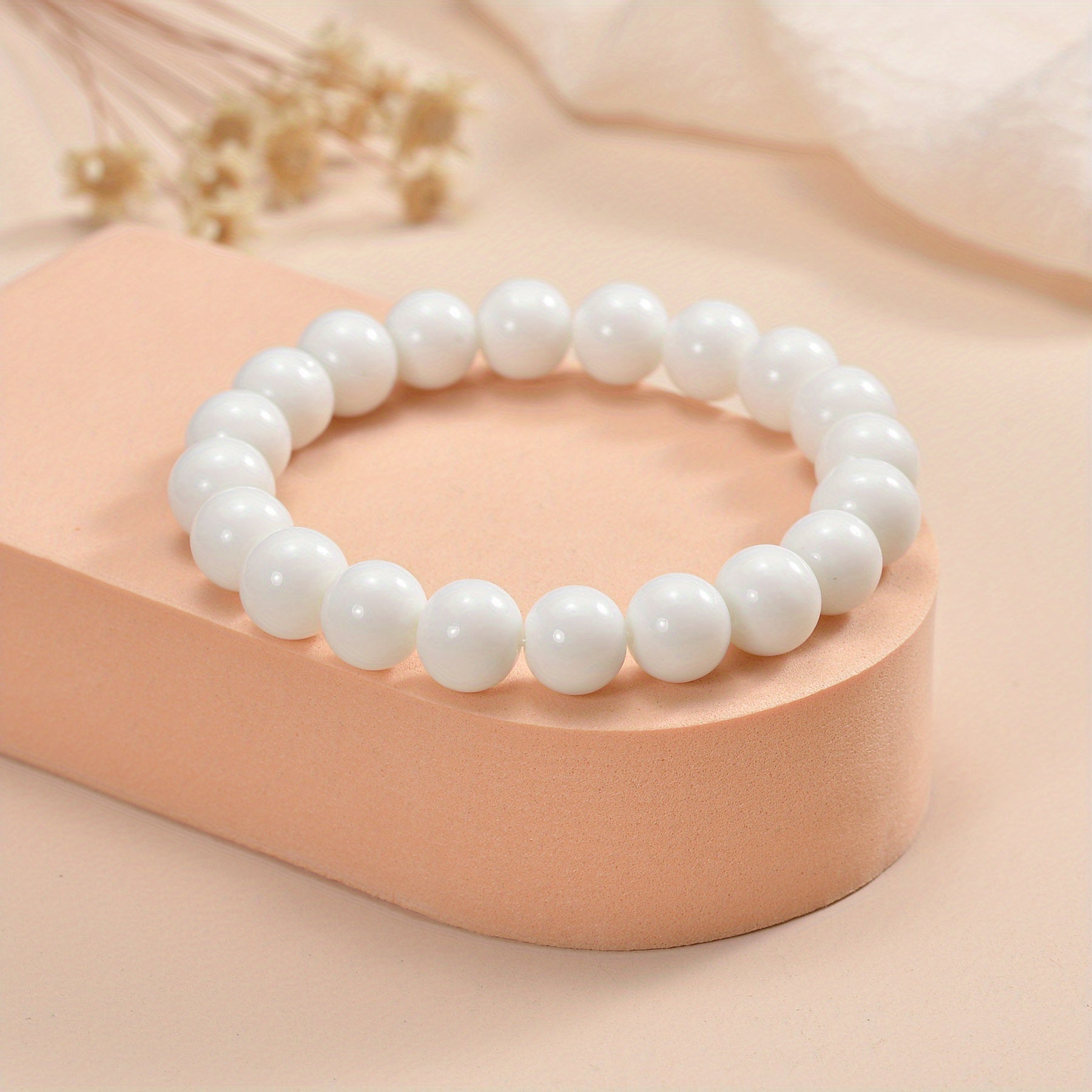 10mm Healing Stone Beaded Bracelet Unisex Stretch Bracelet