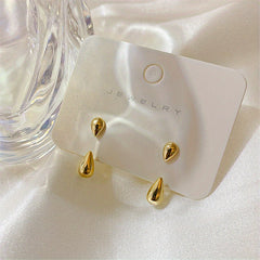Retro Water Drop Ear Studs Men's Earrings Hip Hop Style