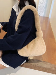 Women's Plush Underarm Bag Autumn Winter Handbag