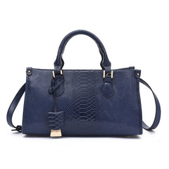 Embossed PU Leather Shoulder Bag for Women