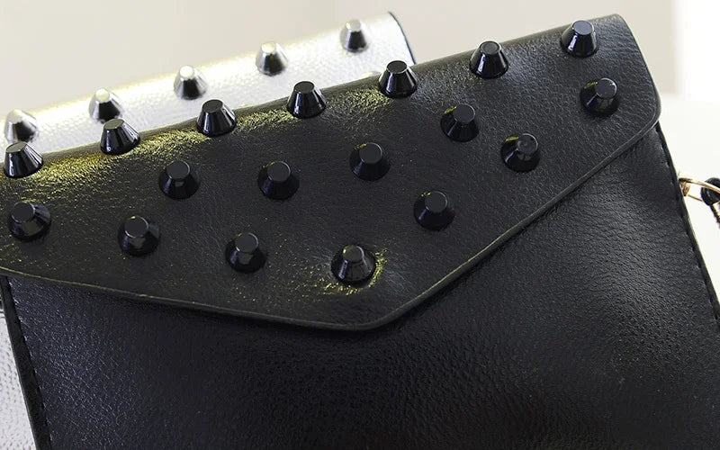 Small Rivet Women Messenger Bag for Phone & Wallet