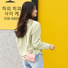 Pearls Jelly Bag Women Candy Mini Single Shoulder Bag