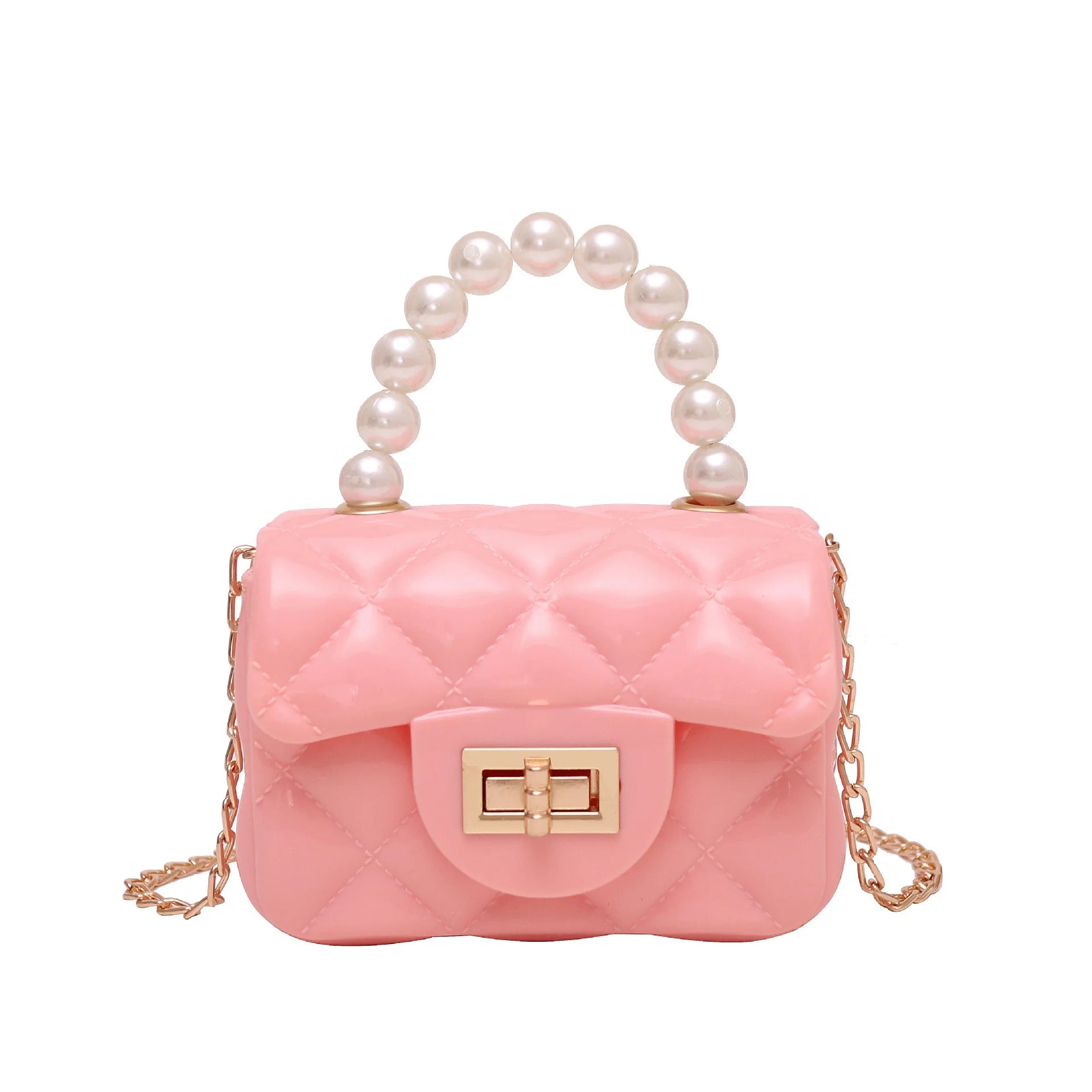 Pearls Jelly Bag Women Candy Mini Single Shoulder Bag