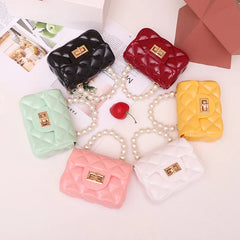 Pearls Jelly Bag Women Candy Mini Single Shoulder Bag