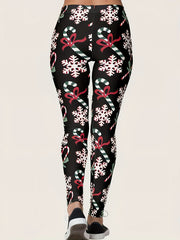  Christmas Casual Pants Women's Graphic Print Skinny Leggings