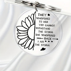 Sunflower Keychain Acrylic Key Ring Women Girls Jewelry Gift