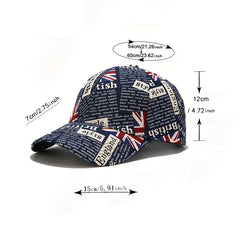 Flag Print Baseball Cap Classic Casual Sunscreen Dad Hats Unisex Couple Sun Hats