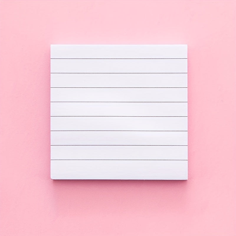 80 Student Grid Cartoon Sticky Notes, Self-adhesive, Horizontal Line Notepad