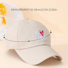 Be Kind Embroidery Baseball Cap Unisex Casual Couple Dad Hats