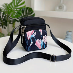 Nylon Crossbody Bag Women's Zipper Purse