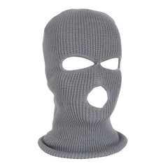 Men's Winter Cycling Hat Beanie Face Covering 3 Hole Knitted Full Face Cover