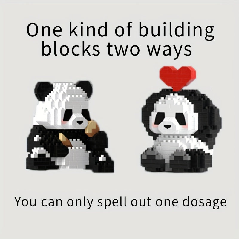 Panda Building Block Toys - 2 Ways to Play - Holiday Gift
