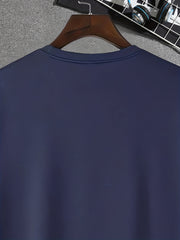 Christmas Deer Print Men's Graphic T-shirt Casual Comfy Tees