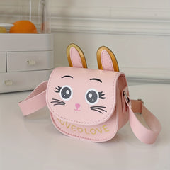 Girls Cat Shoulder Crossbody Bag Coin Purse Rabbit Ears Crossbody Bag