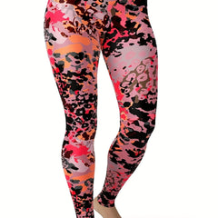  High Rise Leopard Print Leggings