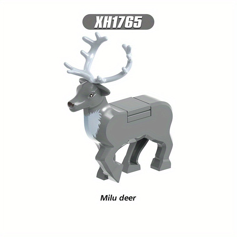 Christmas Deer Building Blocks Hand Puzzle Toys for Kids
