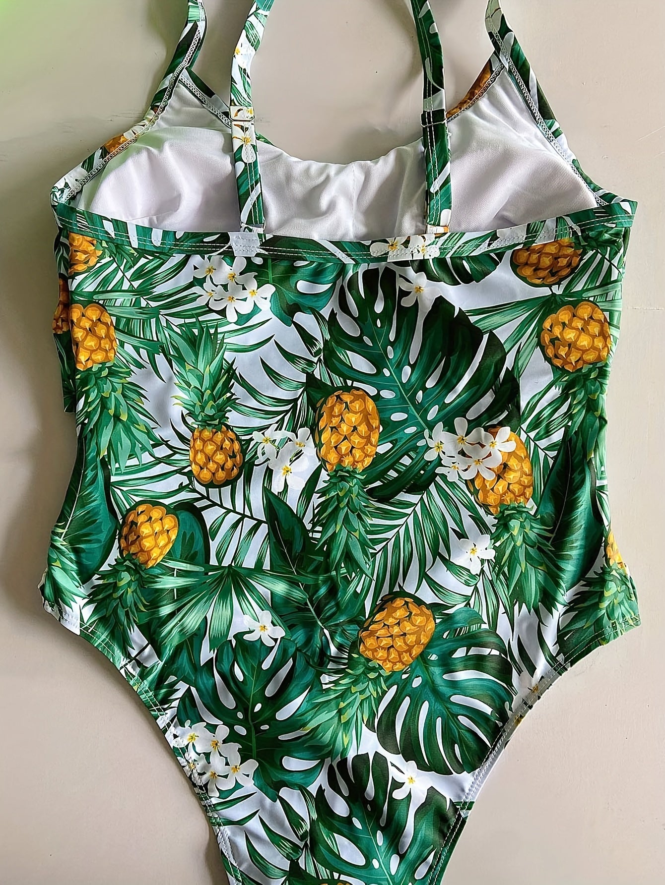  Vacay Swimsuit Women's Plus Tropical Print One Piece Swimsuit