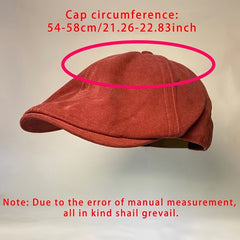 Vintage Beret Patch Newsboy Cap British Style Peaked Cap