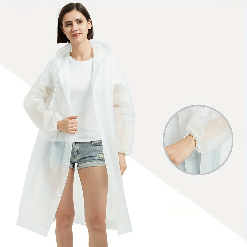 1pc Disposable Raincoat Portable Thickened Men's And Women's Raincoat