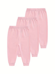 3Pcs set 0-24 Months Soft Cotton Baby Pants