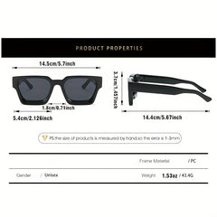Square Sunglasses Casual Gradient Glasses for Summer Beach UV400