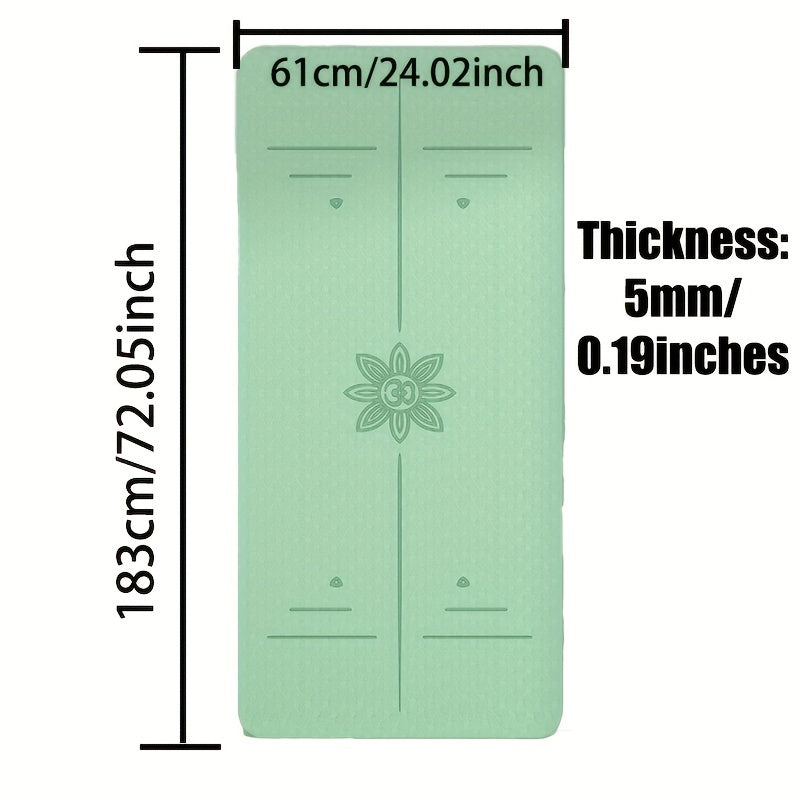 Non slip TPE Yoga Pilates Training Mat Home Fitness Accessories