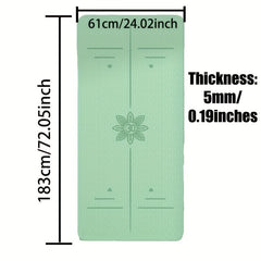 Non slip TPE Yoga Pilates Training Mat Home Fitness Accessories