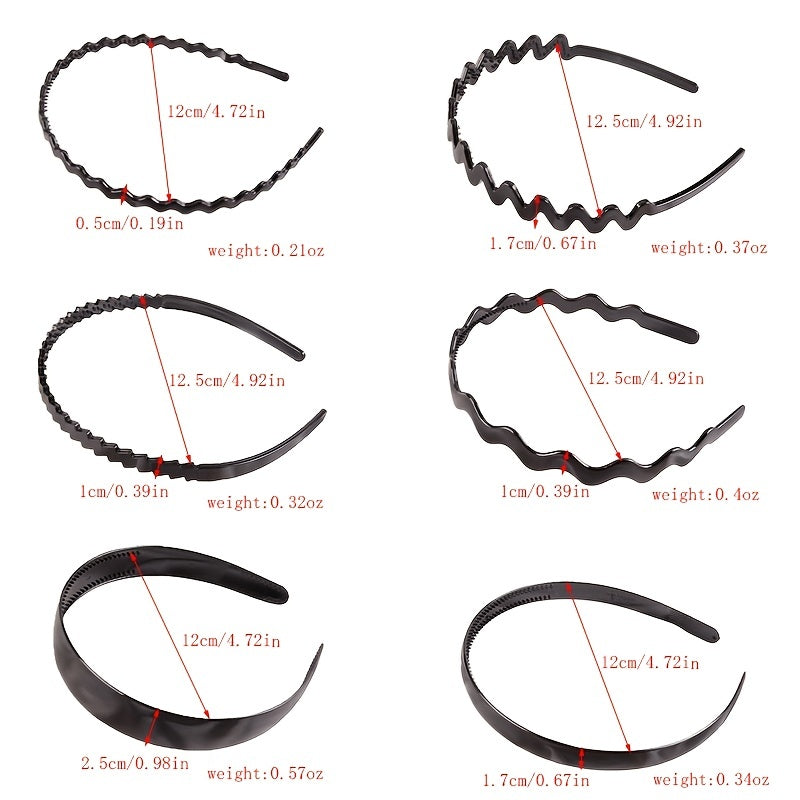 Wide Edge Hair Hoop With Teeth Casual Hair Accessories